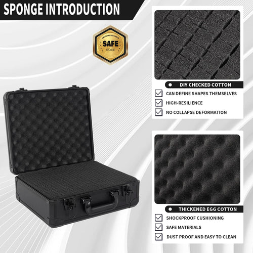 12 Inch Hard Shell Carrying Case with Pre-Diced Foam Y5296