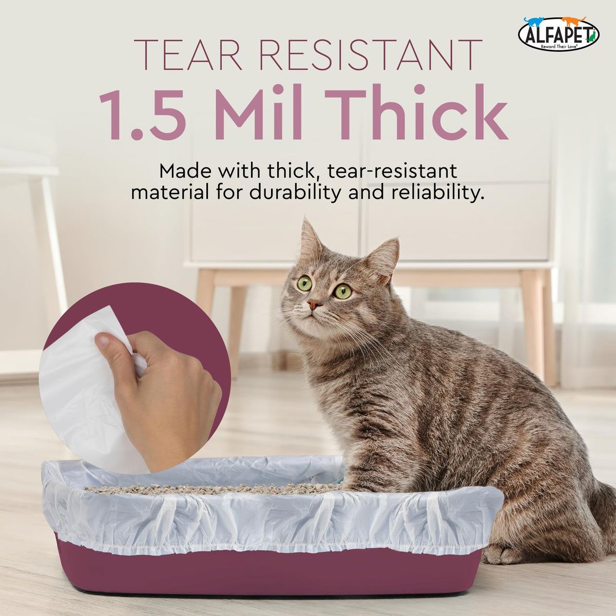 Cat Litter Box Disposable Elastic Liners 48 Count Z981696