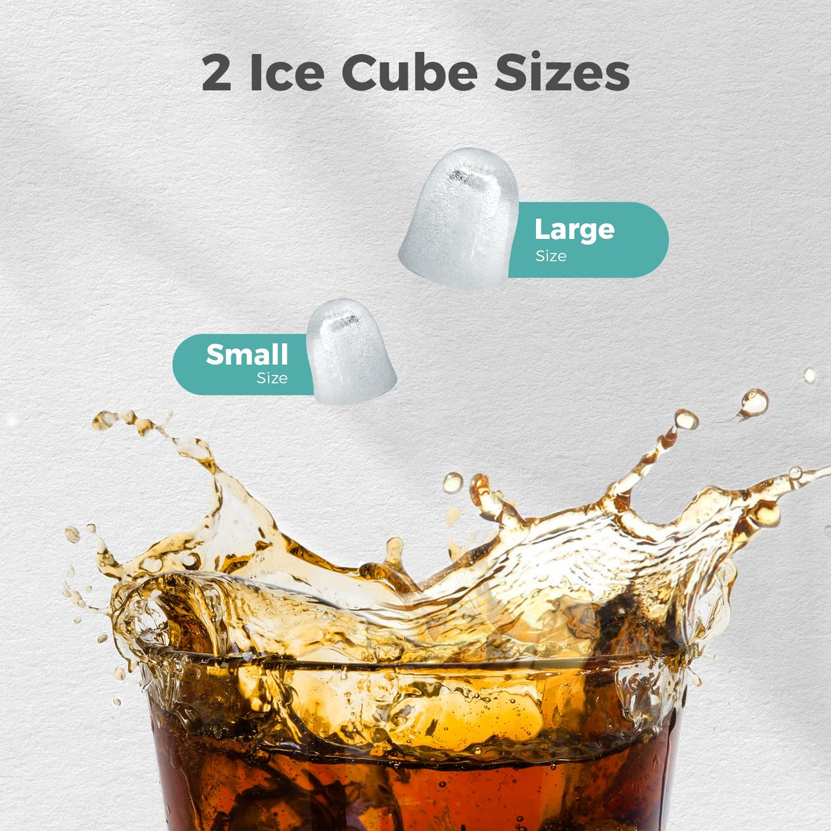 Black Countertop Ice Maker F822240
