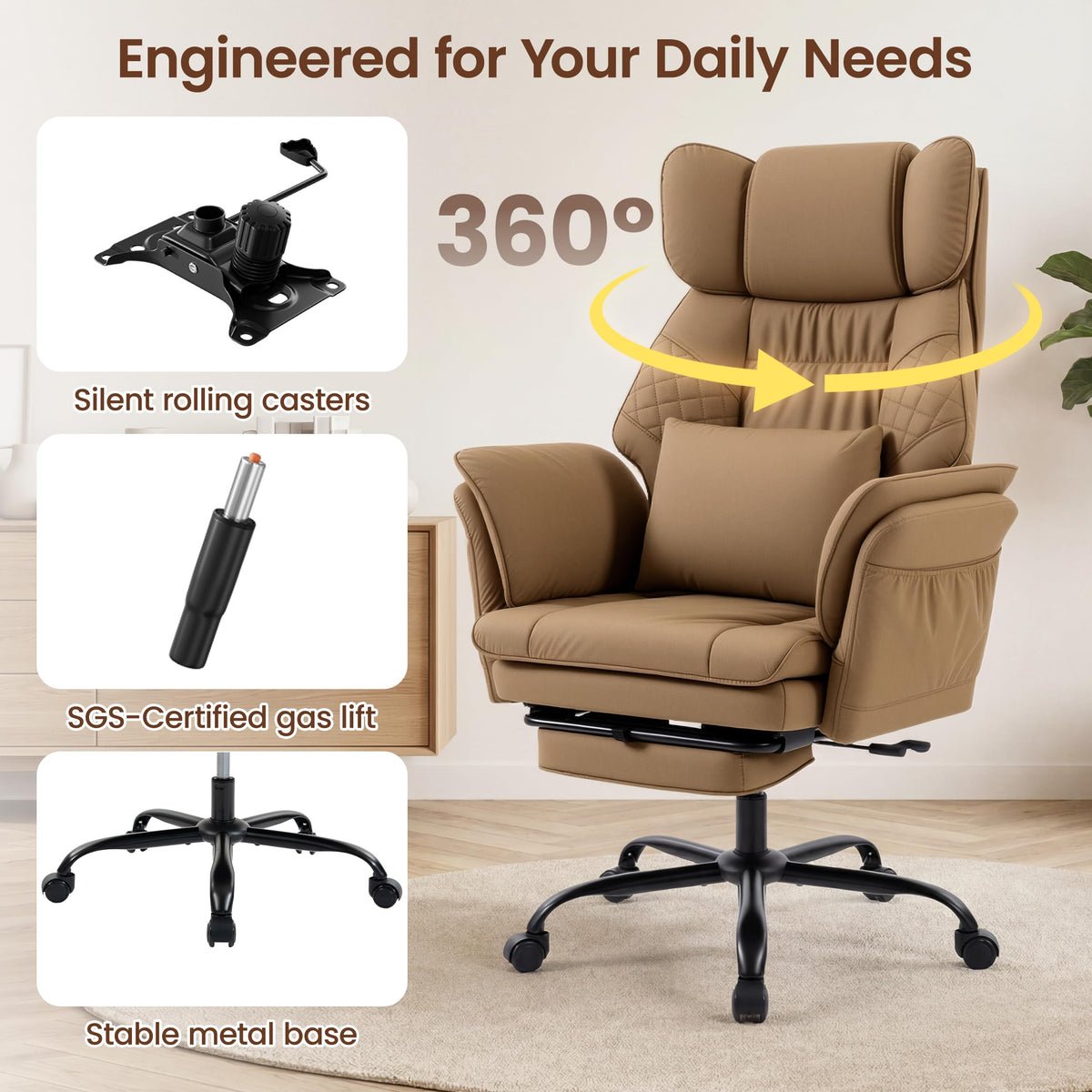 Criss Cross Chair with Flip Armrests L56119