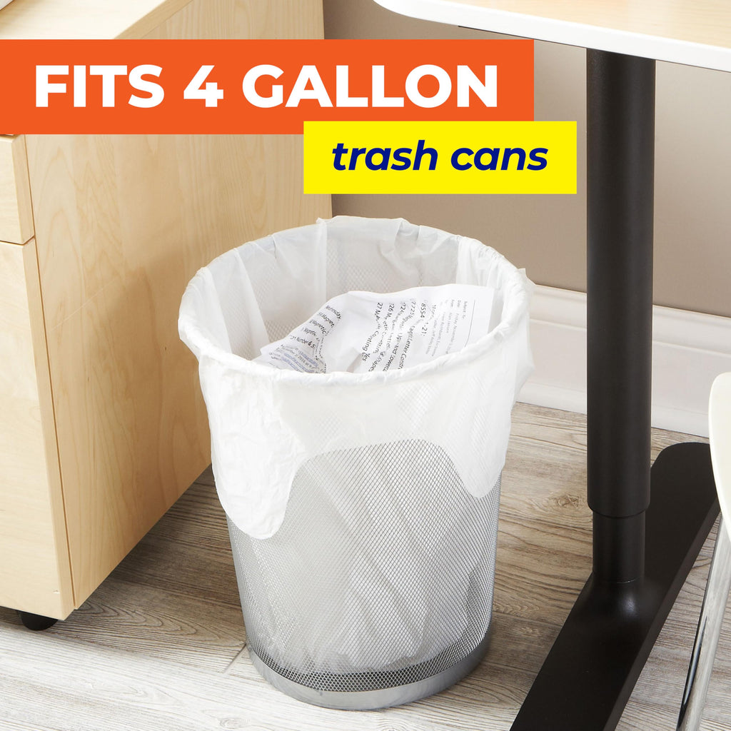 4 Gallon Trash Bags, White, Fresh Linen Scent, 80ct N743