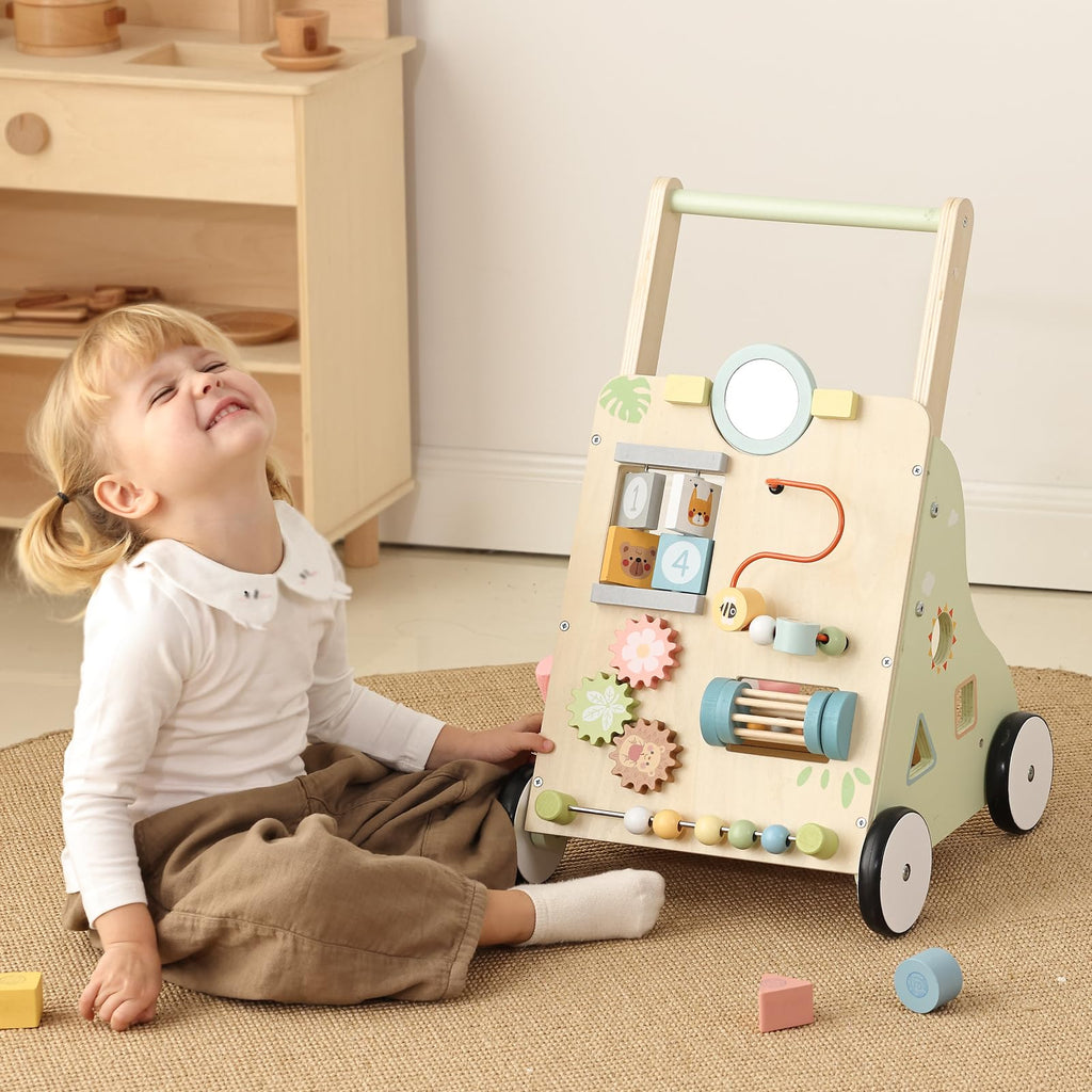 Wooden Baby Walker with Wheels H989