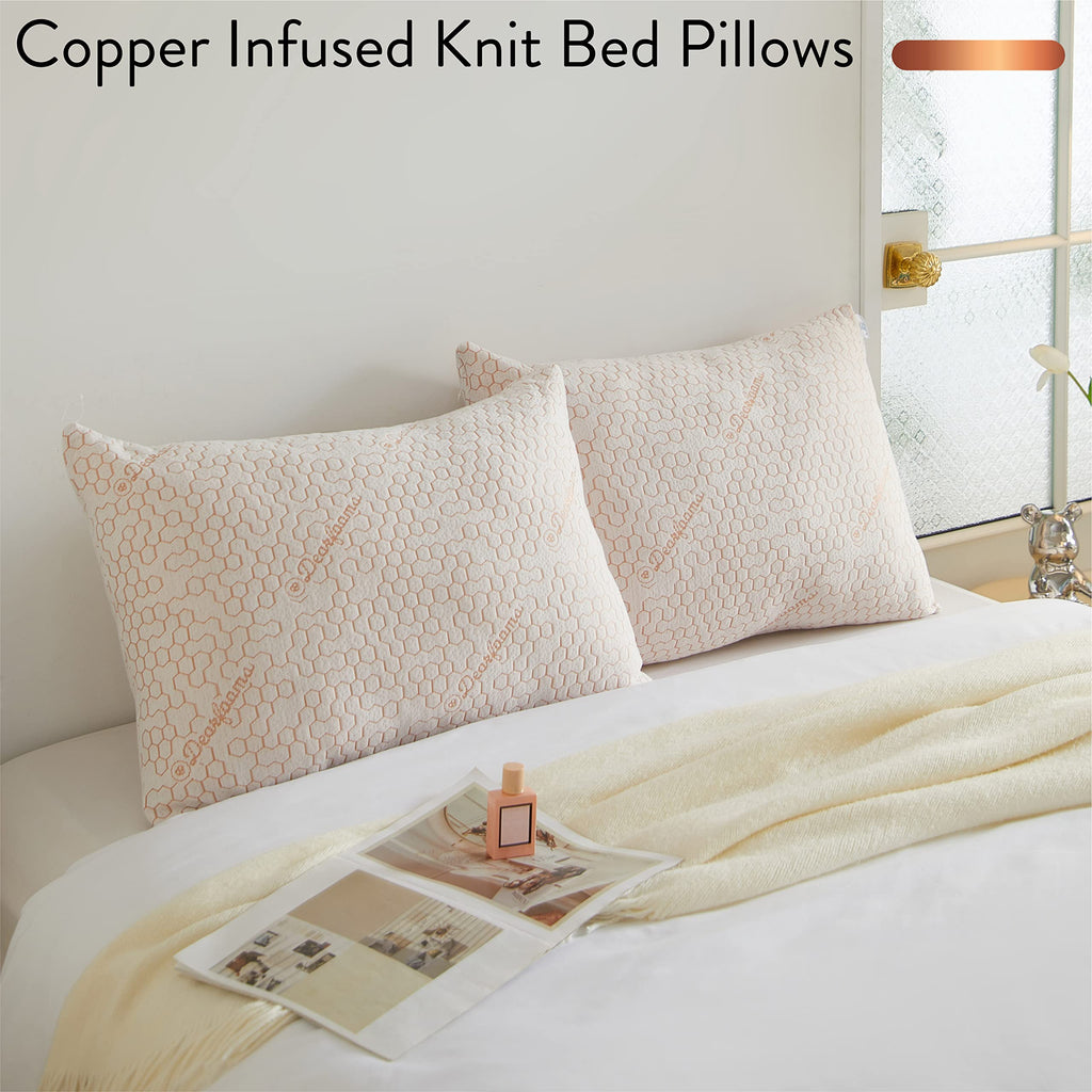 Down Alternative Pillows Set of 2 Standard Queen Size B7484