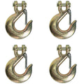 3/8 Inch Grade 70 Clevis Slip Hook with Safety Latch, 4 Pack L1085