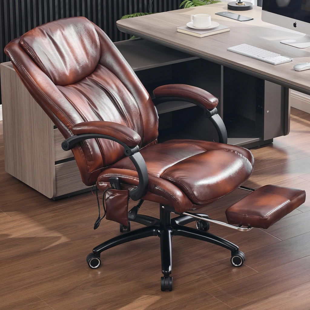 Massage Office Chair with Heat and Foot Rest E8639