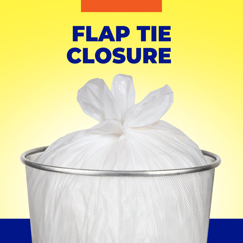 4 Gallon Trash Bags, White, Fresh Linen Scent, 80ct N743