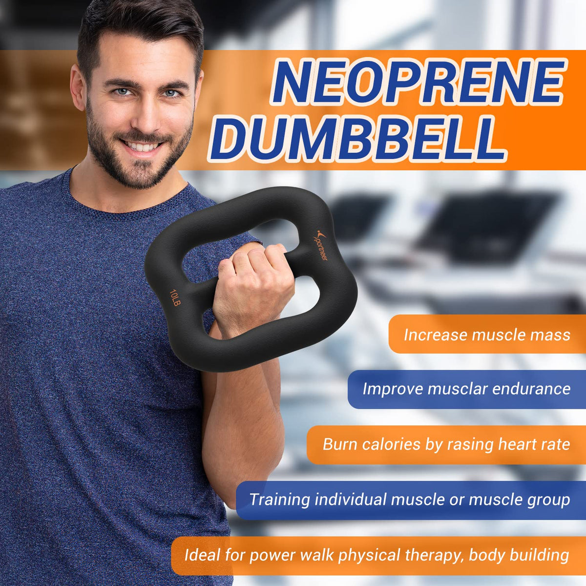 10 lbs Ring-Shaped Dumbbell U425357