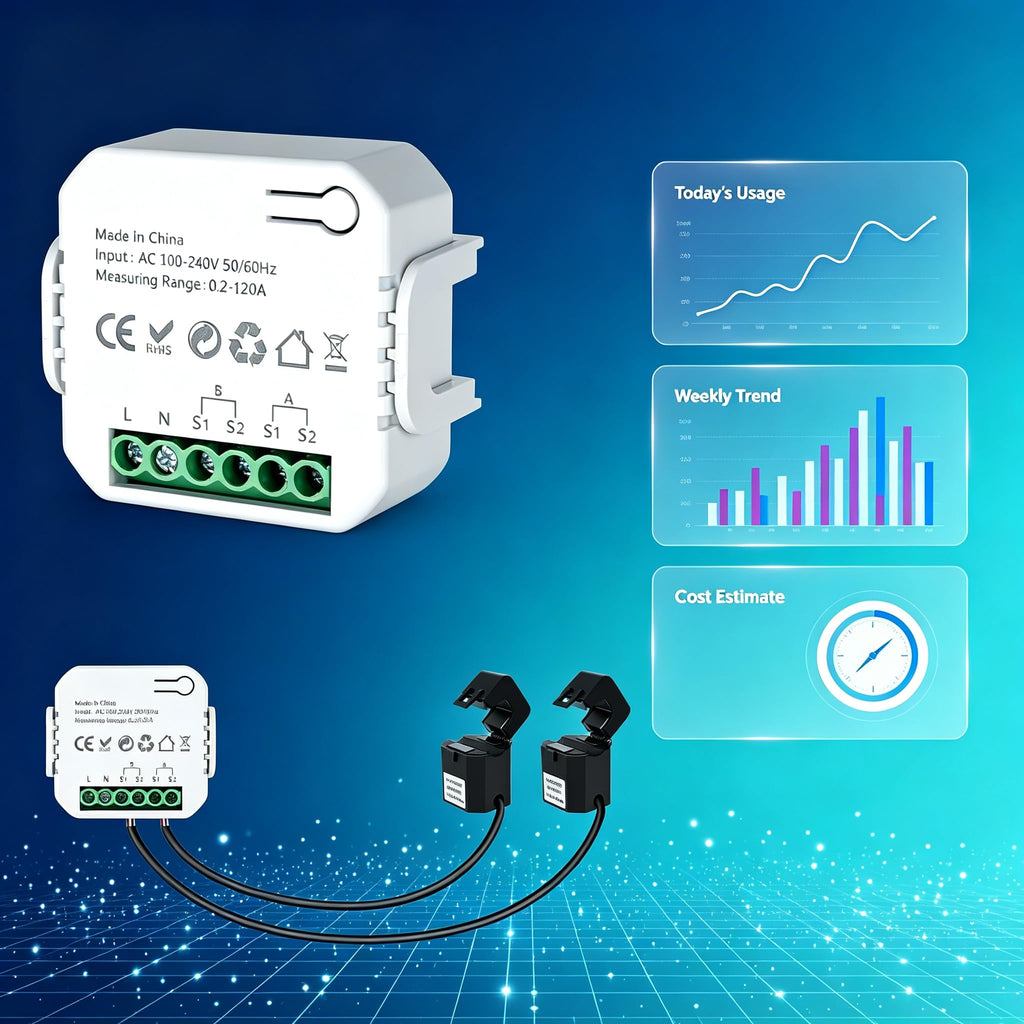 Smart Home Energy Monitor 2x120A Dual Channel F720