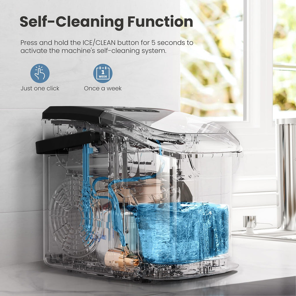 Black Countertop Ice Maker F822240