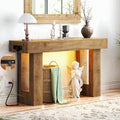 47" Entryway Table with Sensor Light & AC Outlets V409