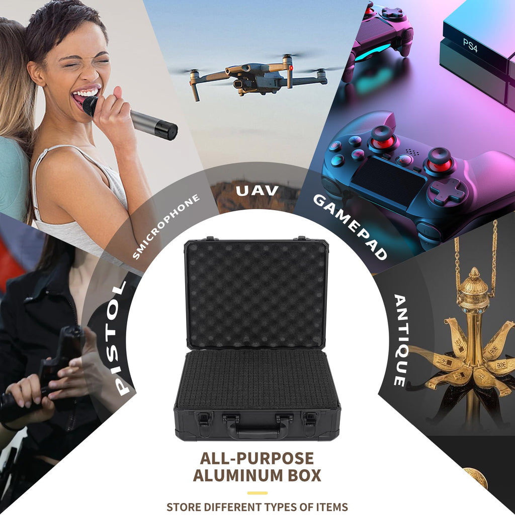 12 Inch Hard Shell Carrying Case with Pre-Diced Foam Y5296
