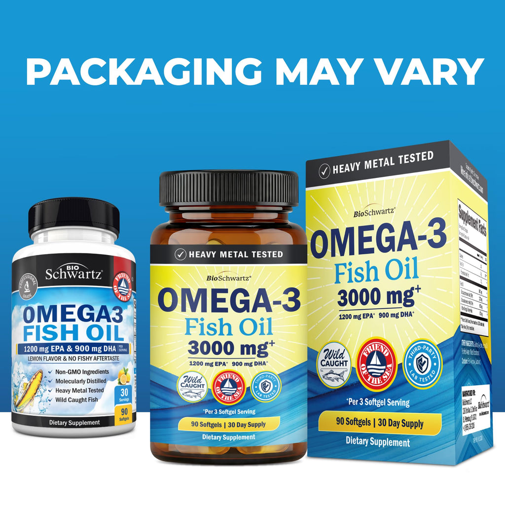 Omega 3 Fish Oil 3000mg 90 Softgels D268075