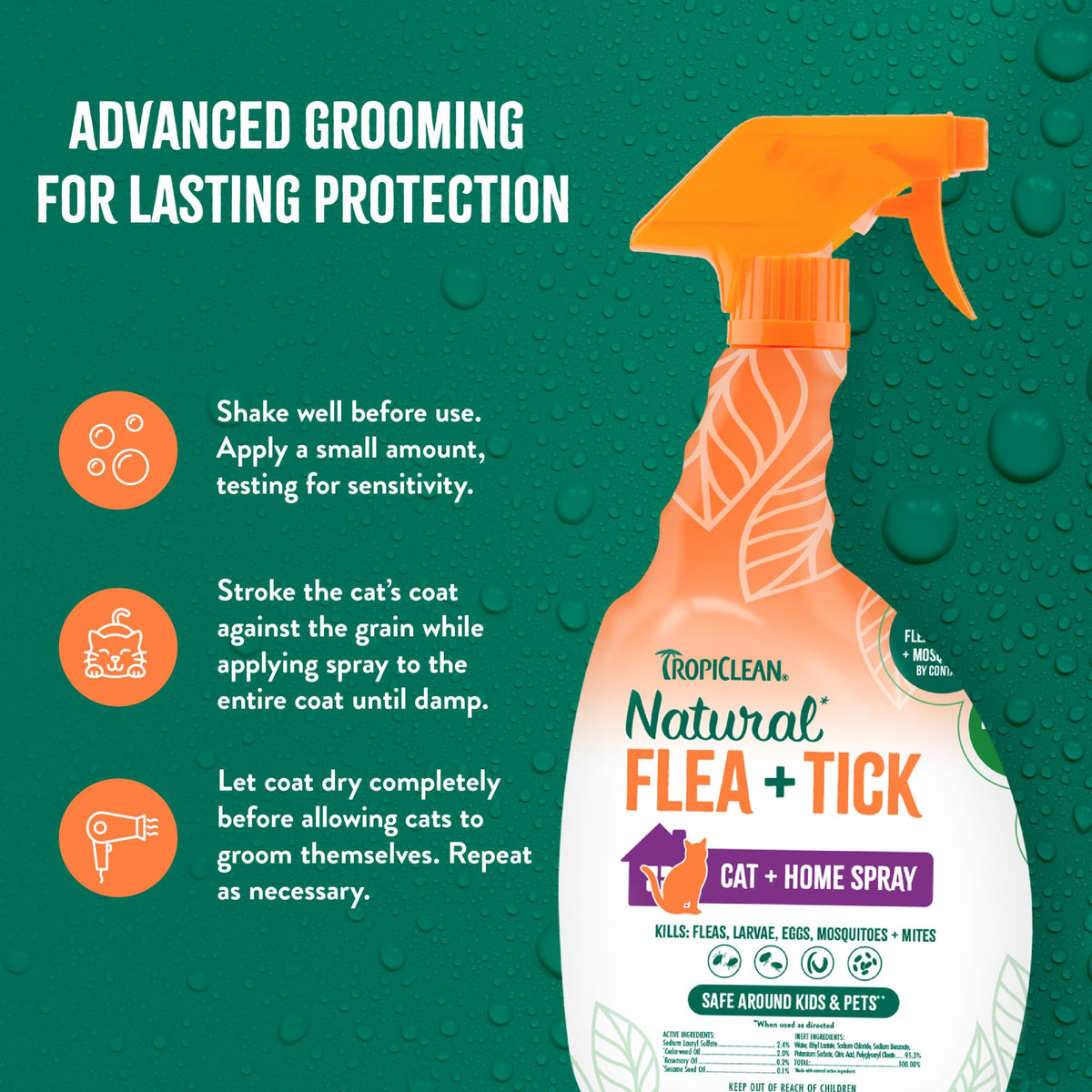 Natural Flea Spray 32oz O400707