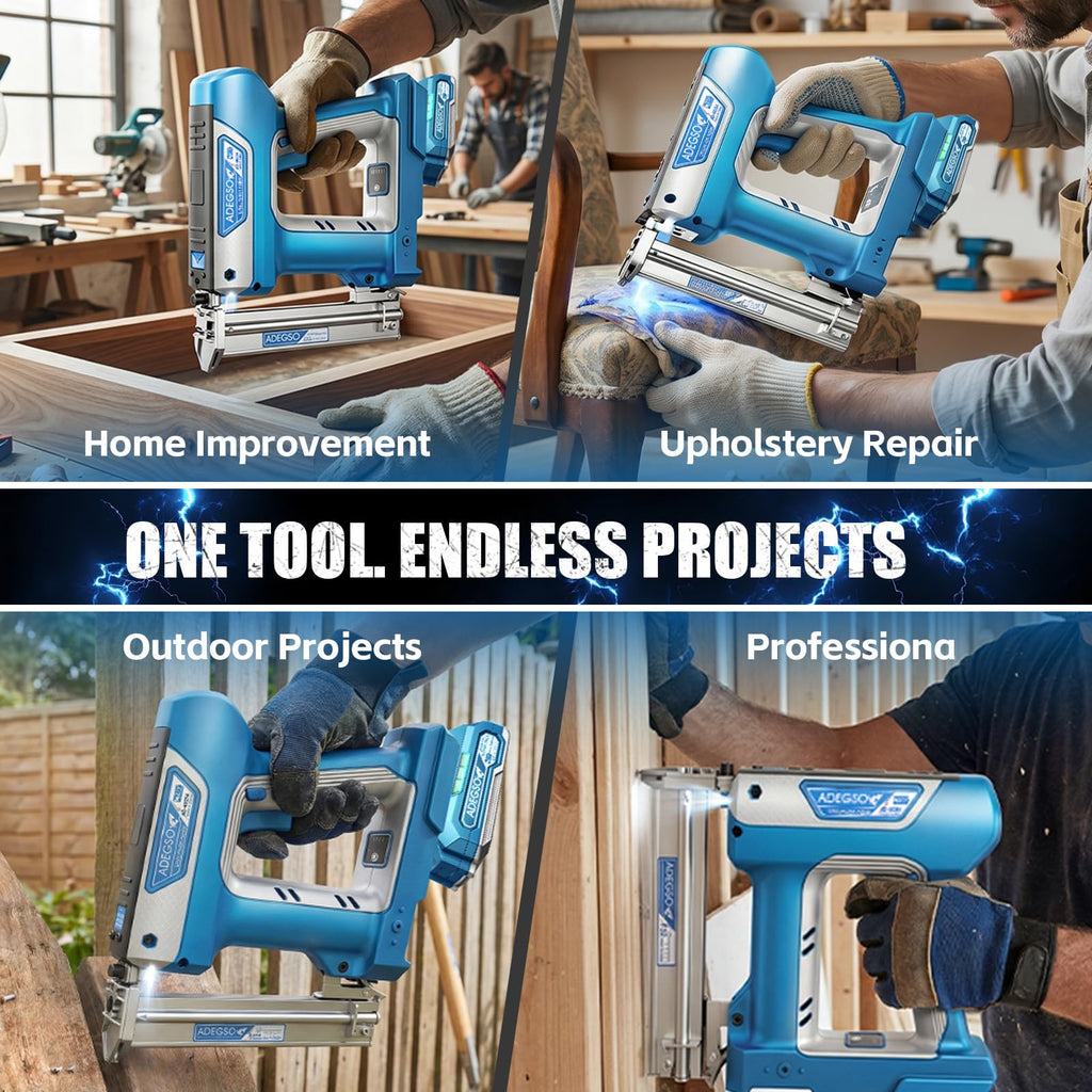 18 Gauge 2-in-1 Cordless Brad Nailer Stapler T821017