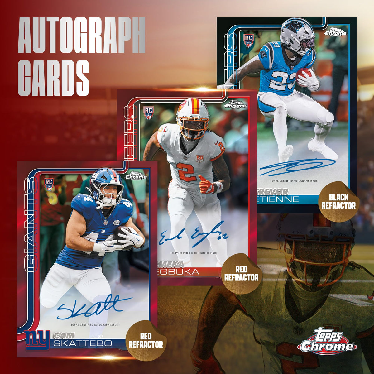 2025 Topps Chrome NFL Football Mega Box L31064