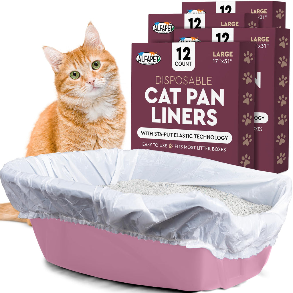 Cat Litter Box Disposable Elastic Liners 48 Count Z981696