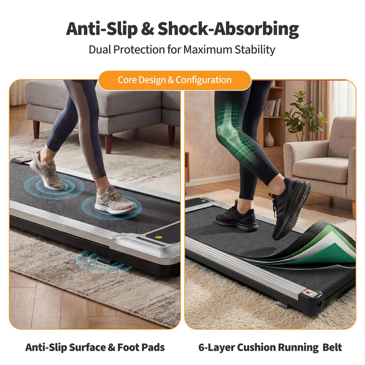 3-in-1 Walking Pad Treadmill I946976