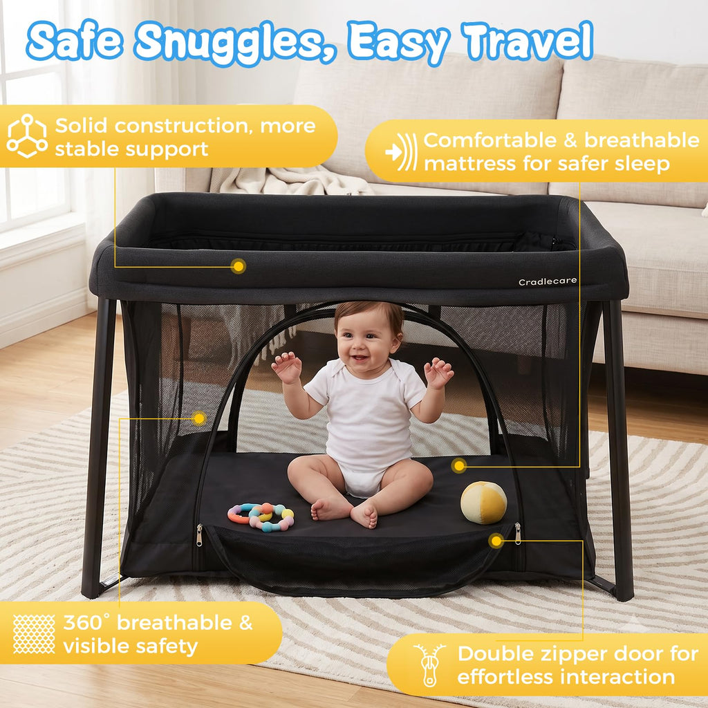 Portable Playpen with Bassinet B4238