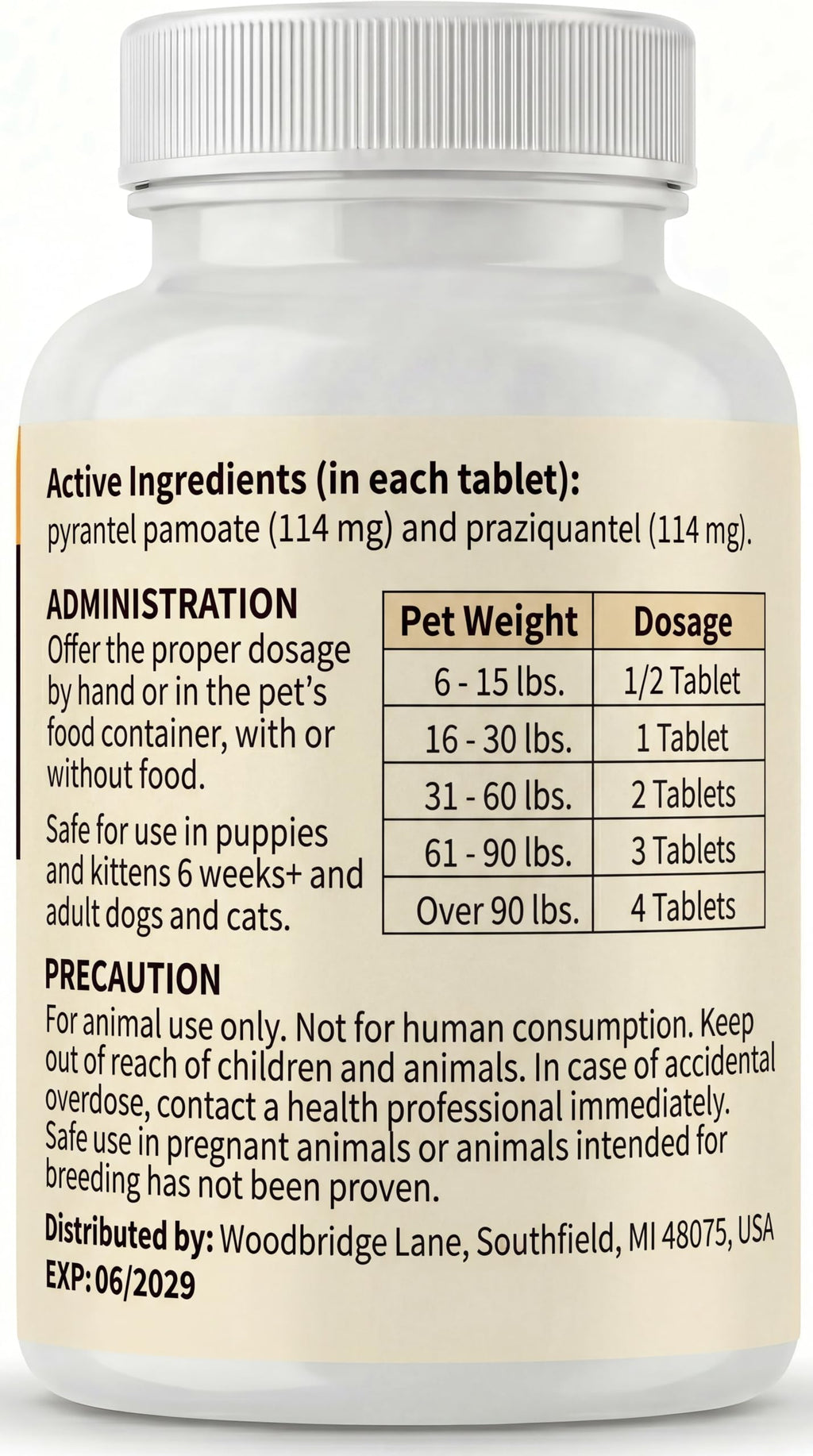 7 Way Dewormer Flavored Chewables for Dogs & Cats, 50 Count R84211