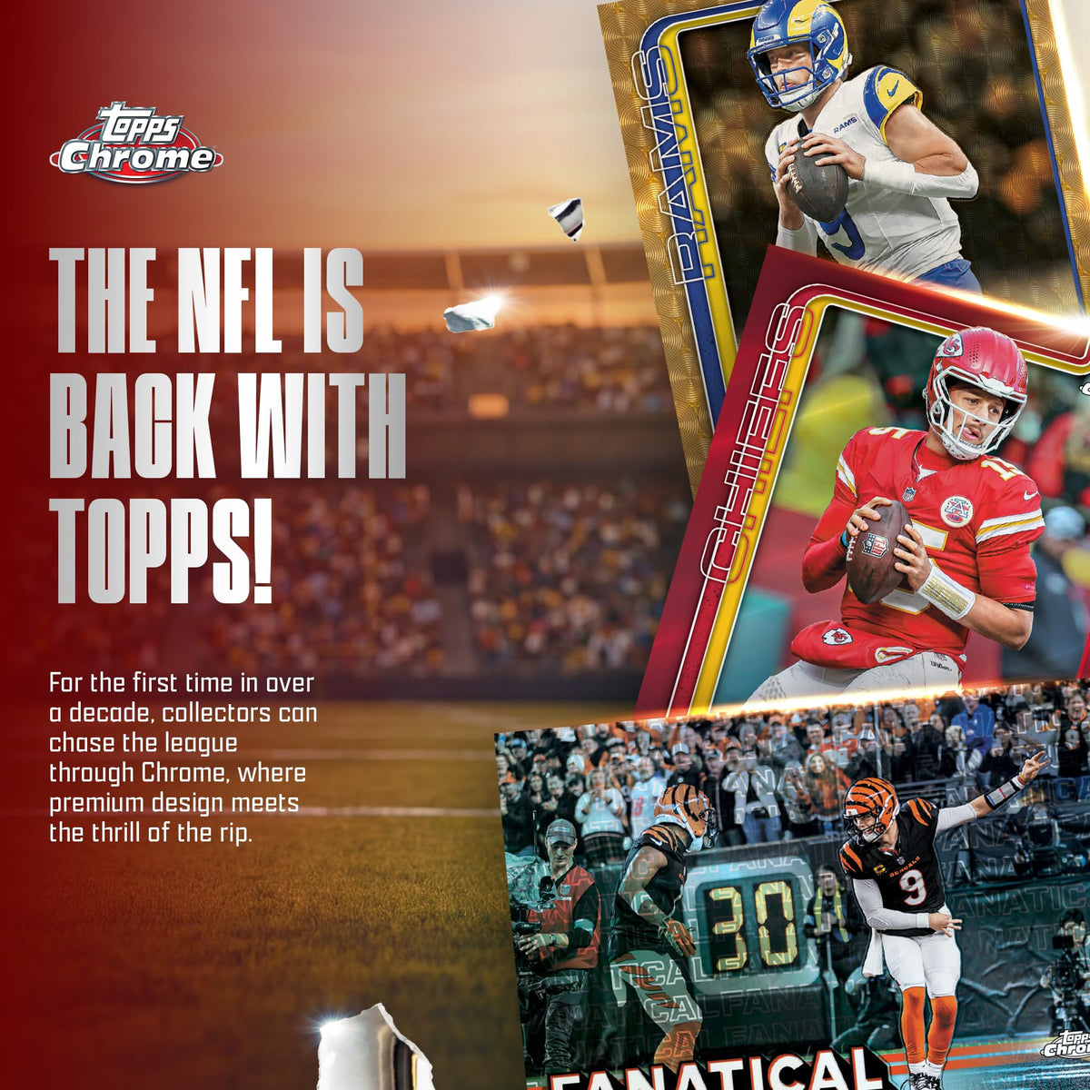 2025 Topps Chrome NFL Football Mega Box L31064