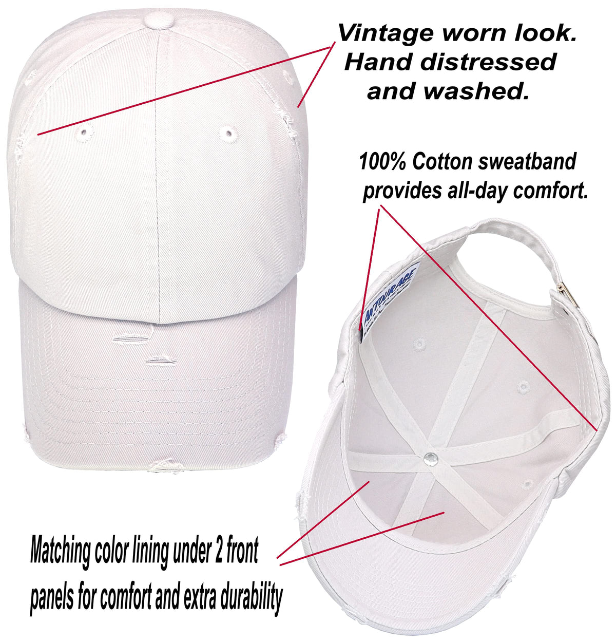 Vintage Distressed Baseball Cap G147
