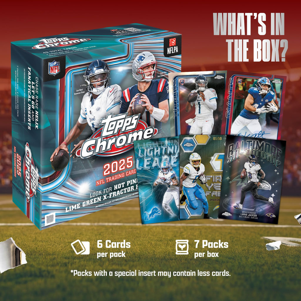 2025 Topps Chrome NFL Football Mega Box L31064